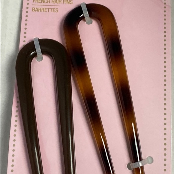 Scunci Brown and Tortoise French Hair Pins Set - Picture 4 of 7